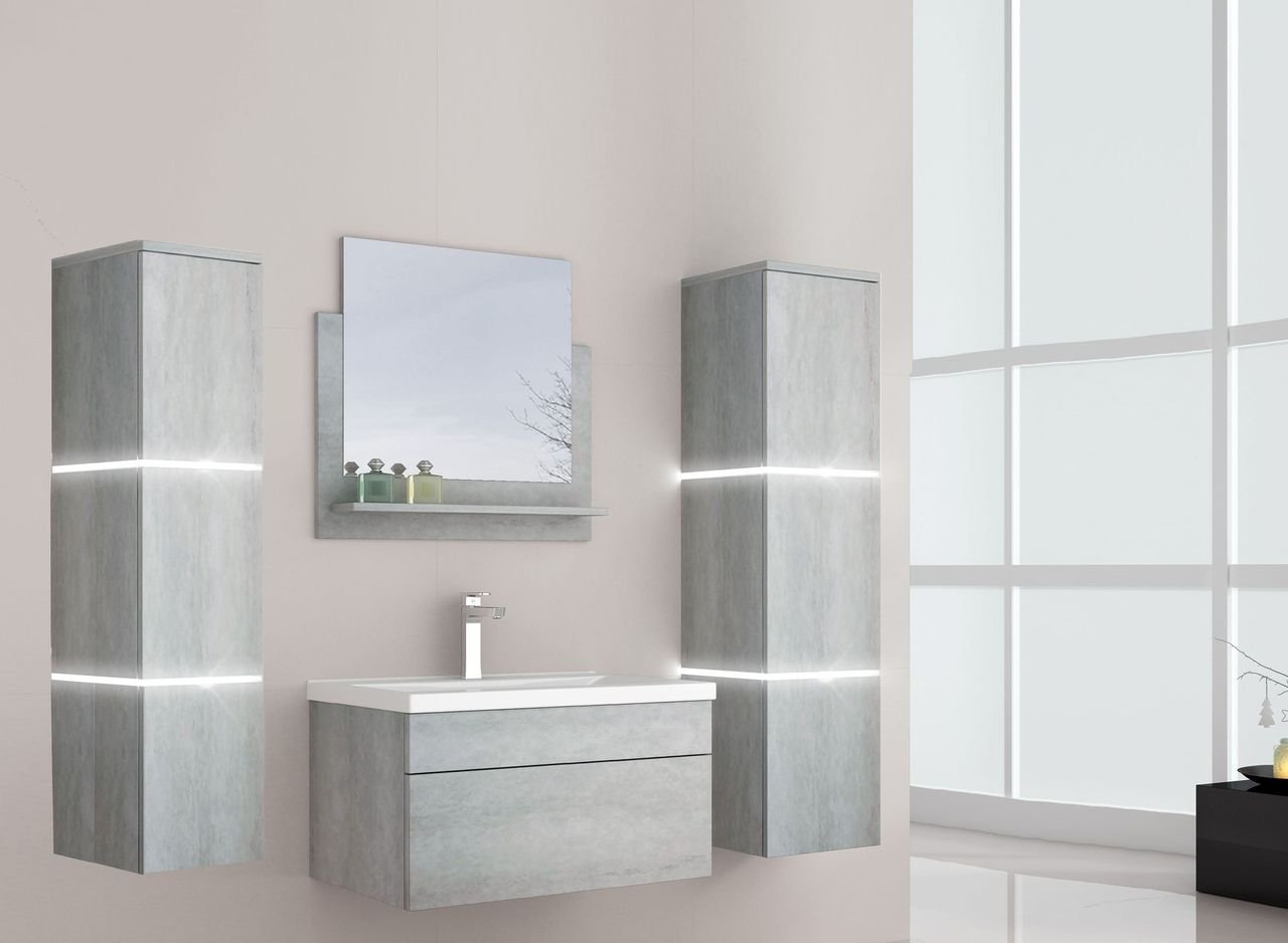 Badmöbel WANGEROOGE XL - Grau
