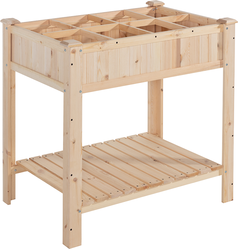 Pflanztisch aus Kiefernholz, ca. 92 x 63 x 93 cm