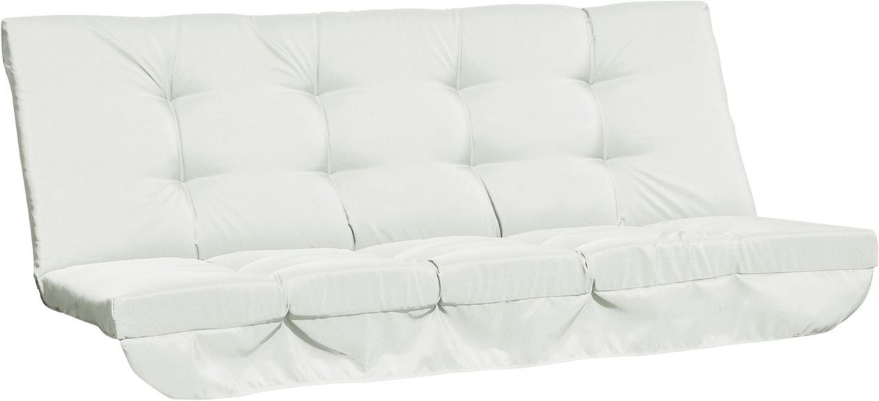 Auflagen-Set für Hollywoodschaukel 170 cm Stuhlkissen Schaukelauflage Sitzkissen Gartenschaukel Gartenpolster Rückenkiss...