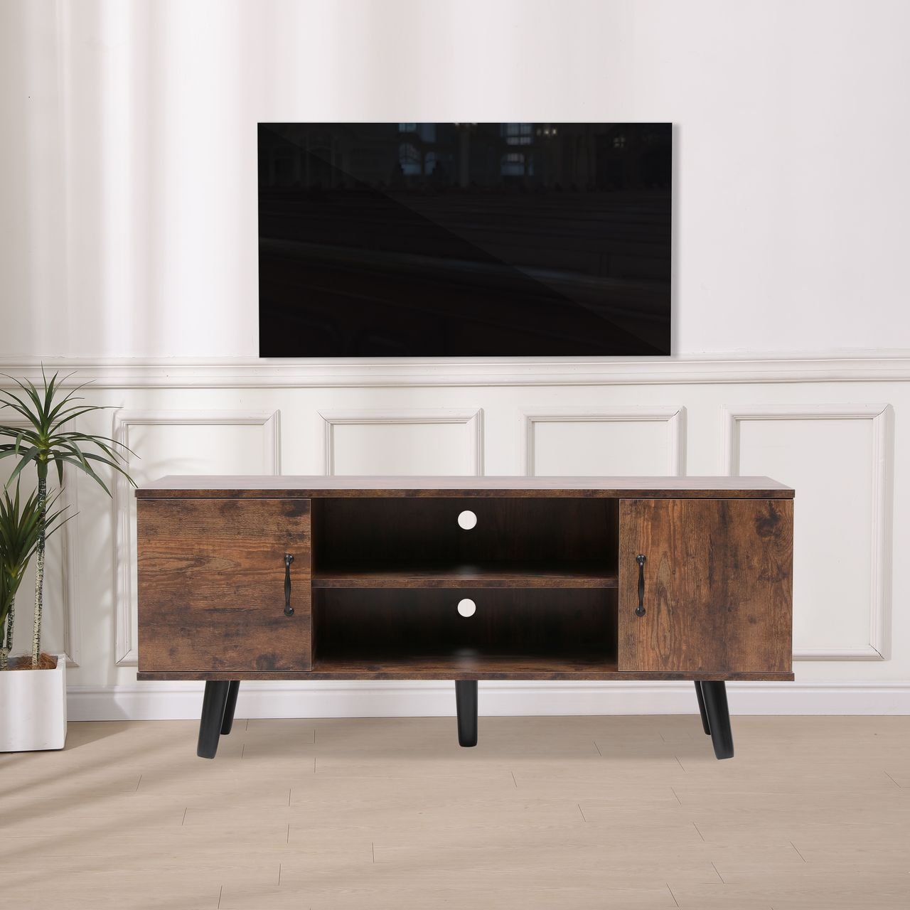 TV Schrank Sideboard Kommode HWB11-HOL Holz