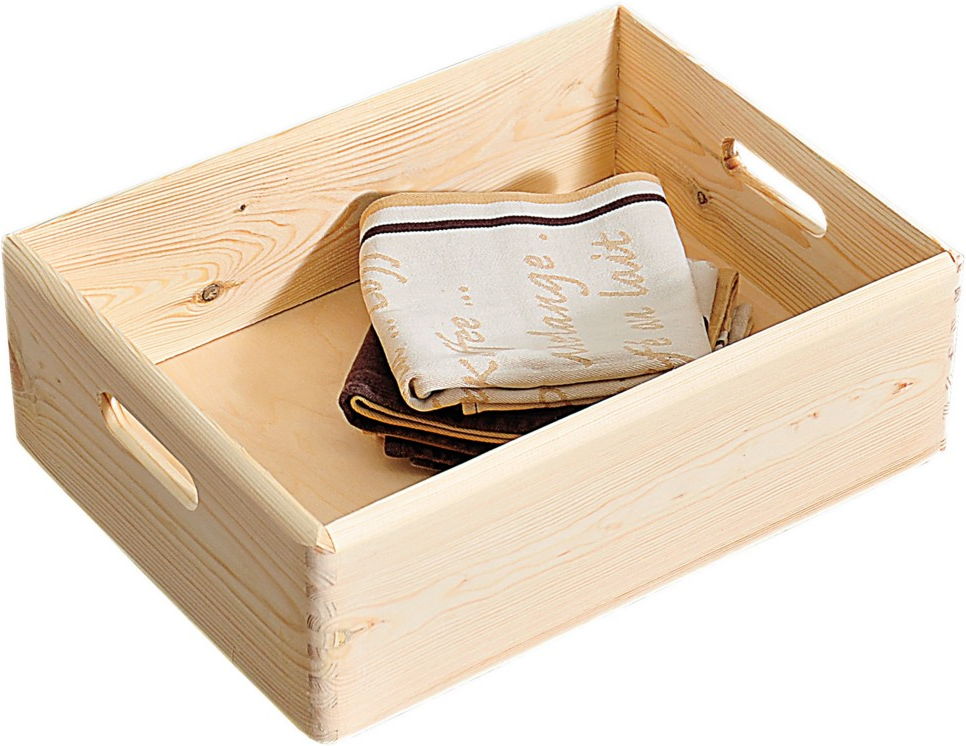 Thumbnail - Allzweckkiste ca. 40 x 30 x 14 cm - Naturholz