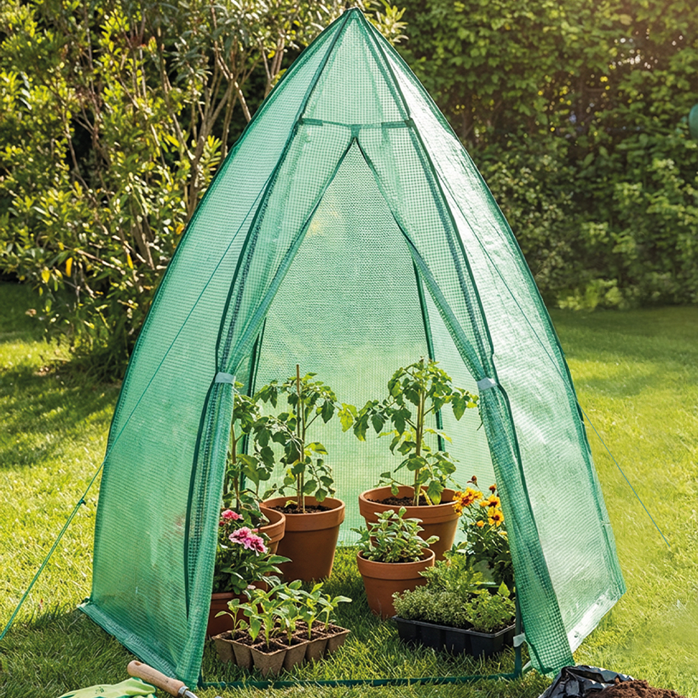 Folien-Gewächshaus, ca. 90 x 100 cm