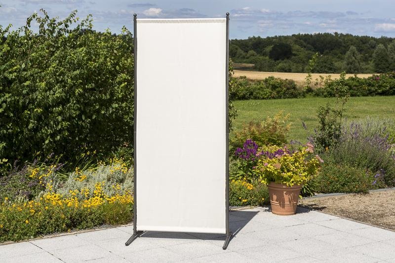 Sichtschutz Textil, schmal, beige