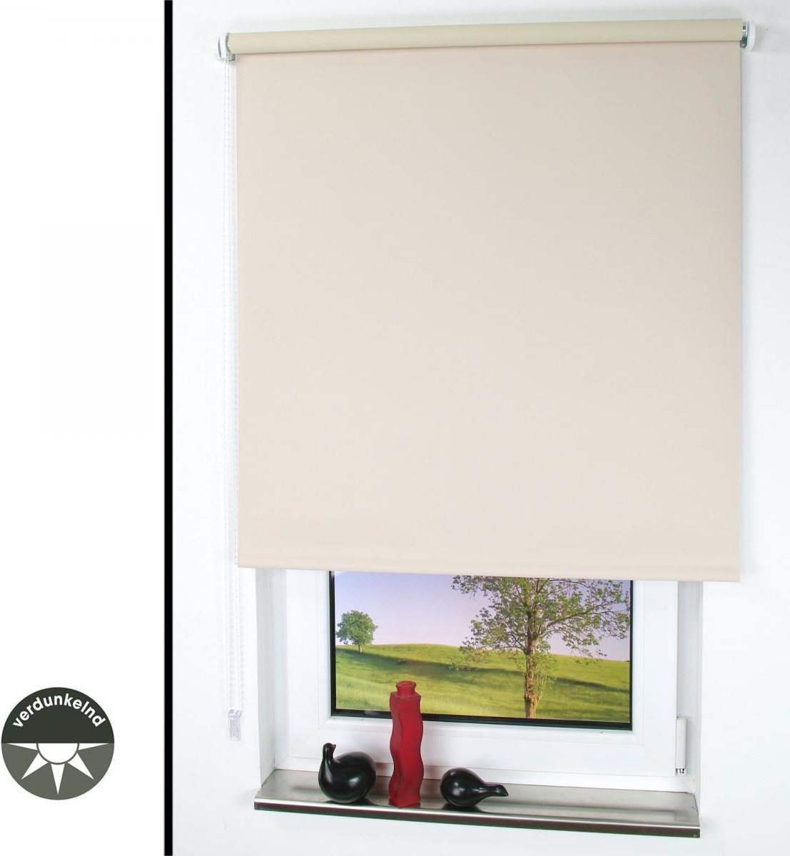 Thumbnail - Seitenzugrollo 092 x 240 cm cream