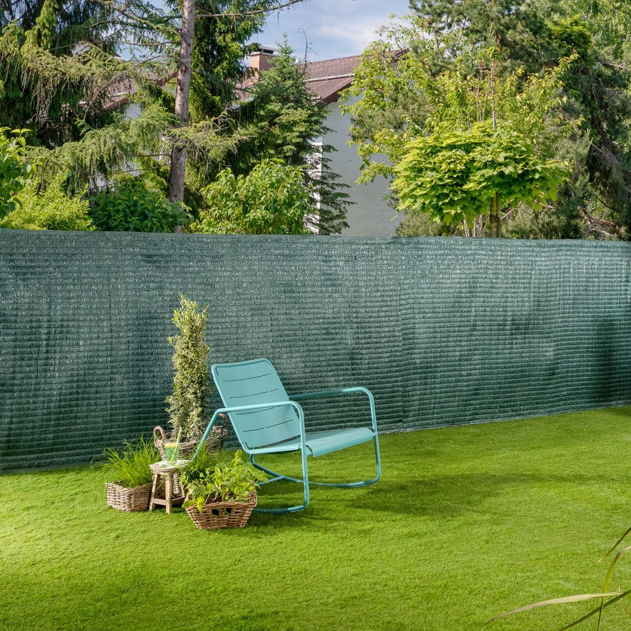 Thumbnail - Sichtschutzm. Raffia 150x300cm grün