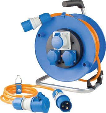 Thumbnail - Camping SET Kabeltrommel 25 m + CEE-Verlängerung H07BQ-F 3G2,5 IP44