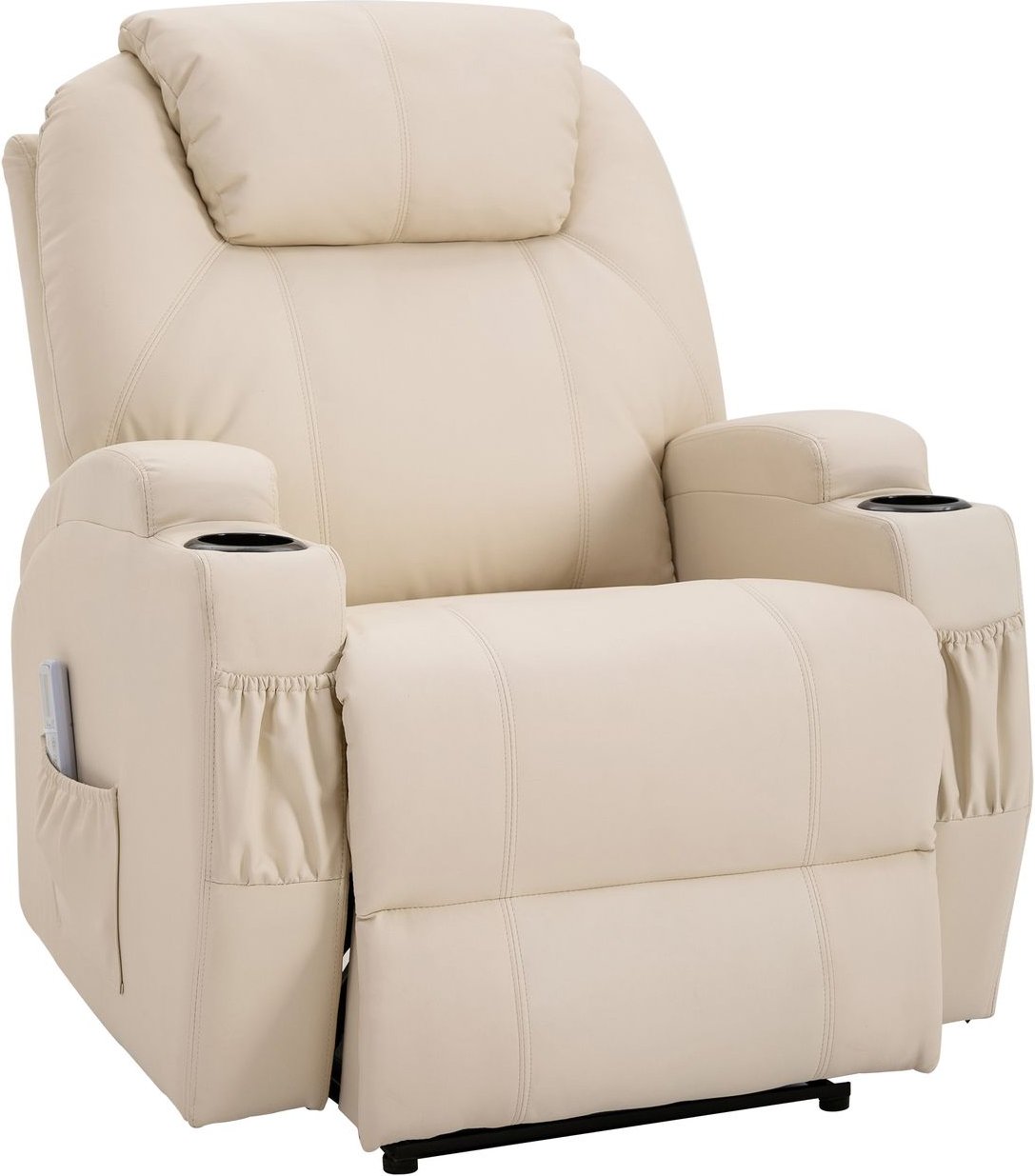 Massagesessel elektrisch Relaxsessel Fernsehsessel Liegefunktion Beige