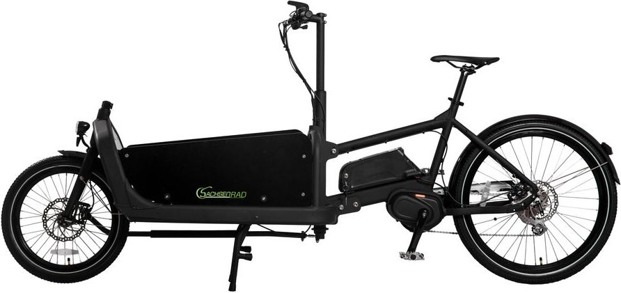 E-Bike Cargo Lastenrad 250W 36V,16AH LG-Zelle schwarz inkl. Regenabdeckung