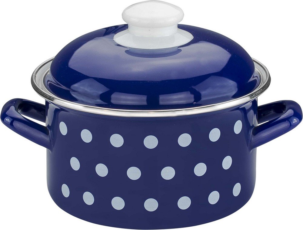 Fleischtopf "Dots", Ø ca. 16 cm - Blau