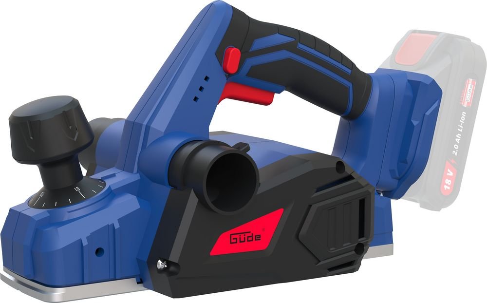 Güde Akku Hobel HO 18-0 inklusive Ladegerät & Akkupack Starter-Kit Set
