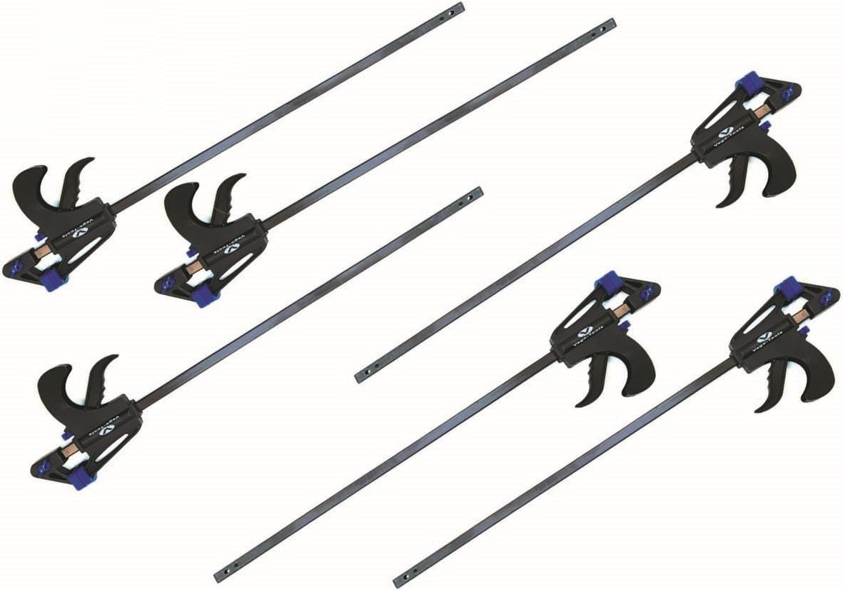 Thumbnail - 6x Schnellspannzwinge 600 mm Einhandzwinge Klemmzwinge Schraubzwinge