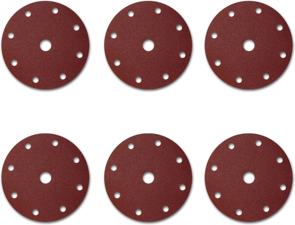 25 St. x Klett Schleifscheiben Schleifpapier Ø 150 mm 9 Loch Korn 120