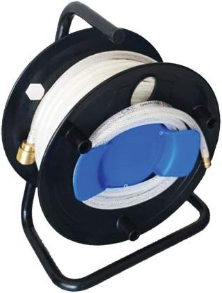 Druckluft - Schlauch - Trommel 20m PVC 6,3 mm mit Messing - Connector