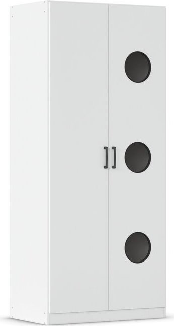 rauch Allrounder Wäscheschrank 2-türig, Farbe Weiß Breite 91 cm