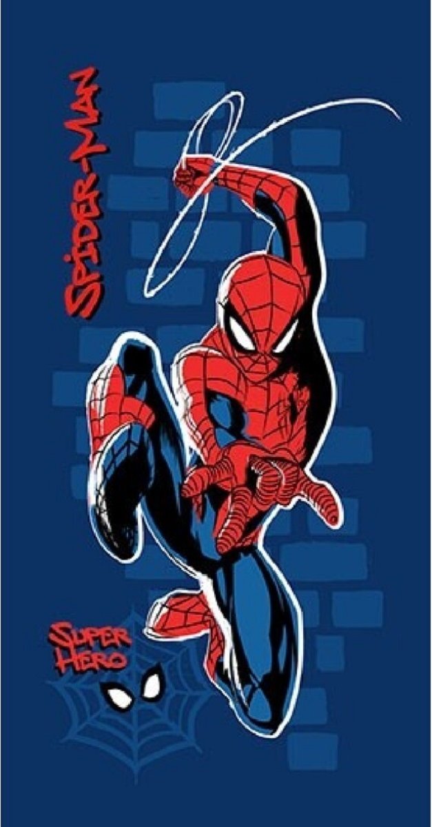 Marvel Spiderman Strandtuch – Hochwertiges Kinder-Badetuch 70x140 cm