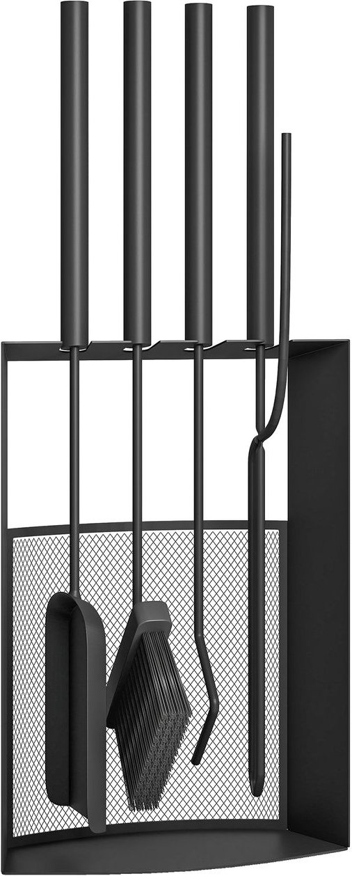Kaminbesteck Set Kaminzubehör mit Besen, Schaufel, Schürhaken Zange
