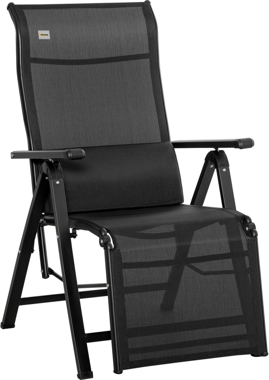 Gartenliege, ca. 70 x 65 x 111 cm - Schwarz