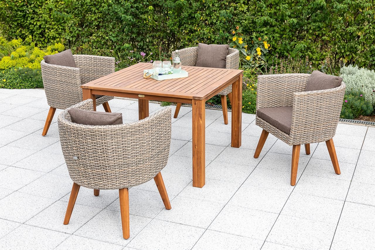 Imperia Set 5tlg. Tisch 110x110 cm