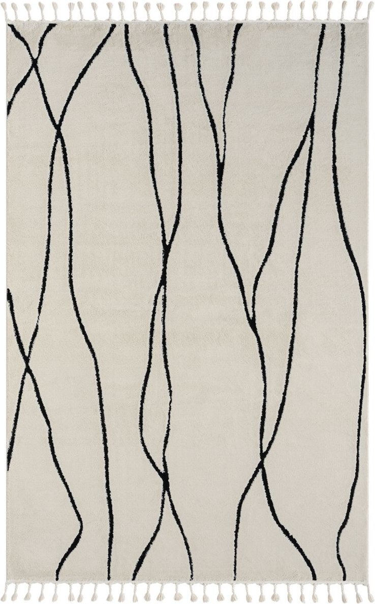 Teppich Moroccan Refresh, 200 cm x 290 cm, Farbe weiß, rechteckig, Florhöhe 19mm