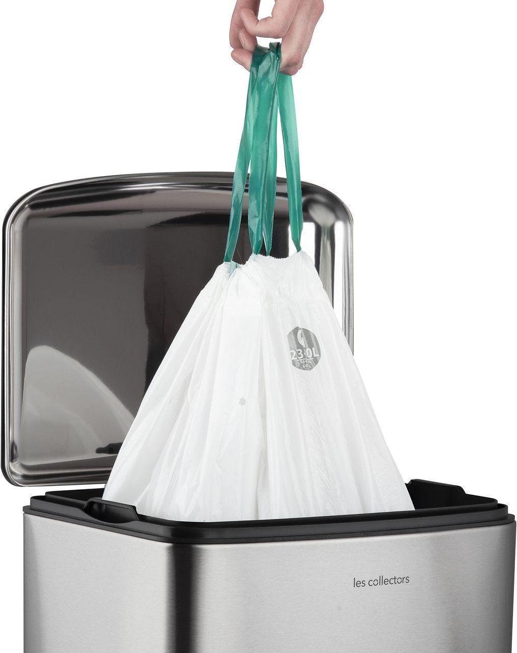 Tret-Mülleimer 30L N°712, Silber