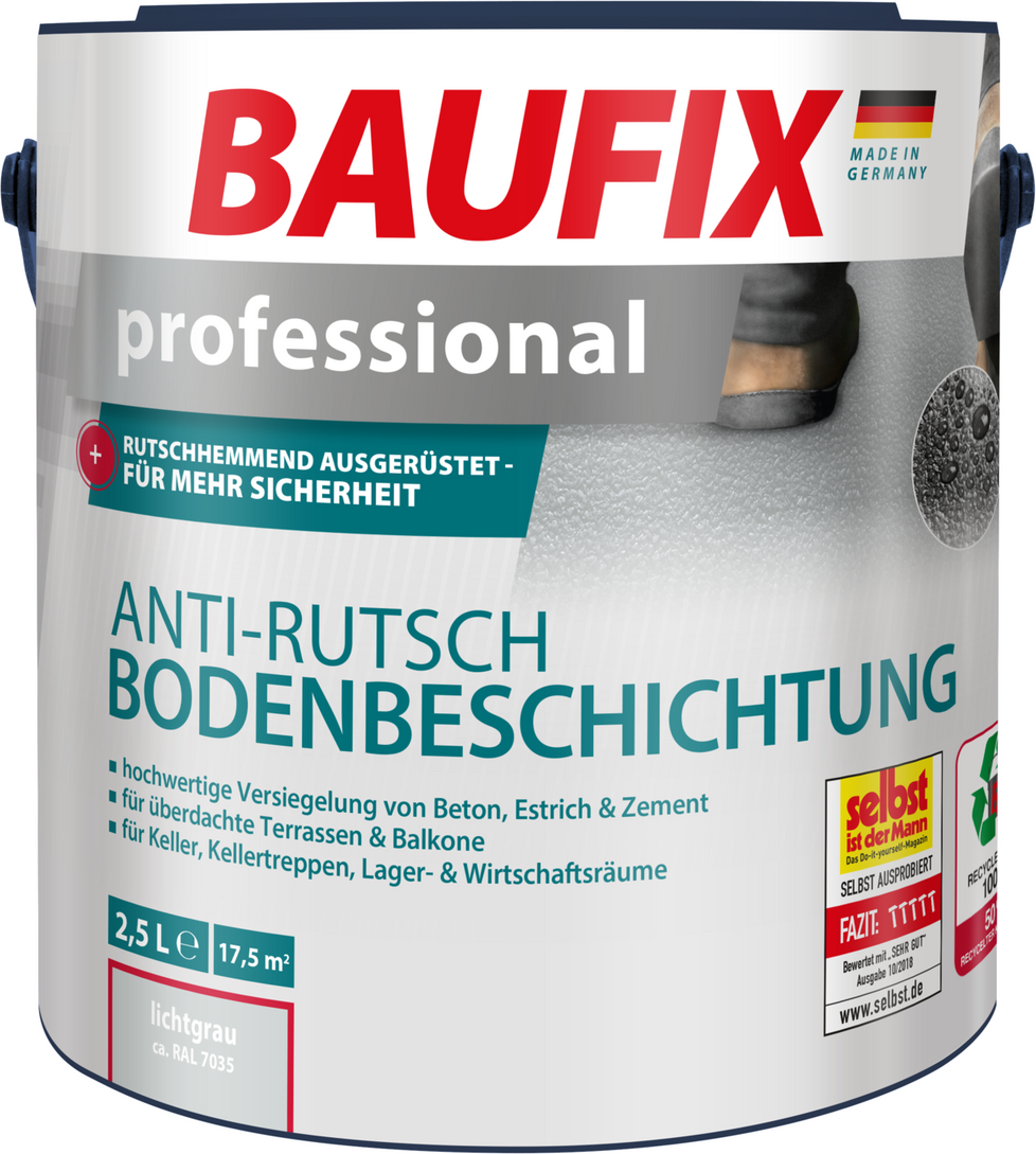 professional Anti-Rutsch-Bodenbeschichtung lichtgrau