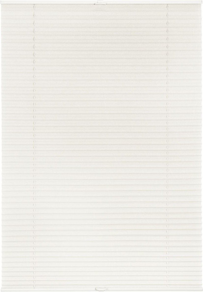 Plissee Klemmfix, ohne Bohren, verspannt - Weiß, 70 cm x 130 cm (B x L)