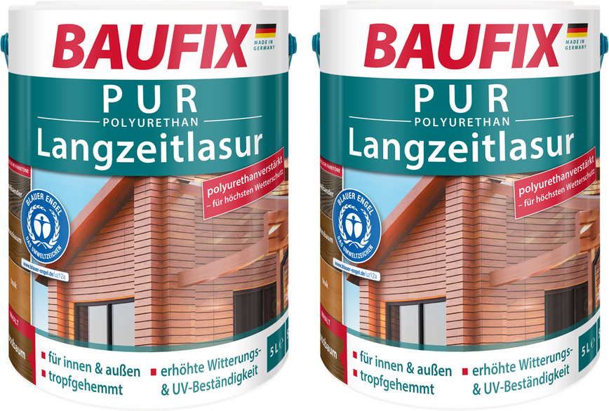 PUR-Langzeitlasur kiefer 5 L 2er Set