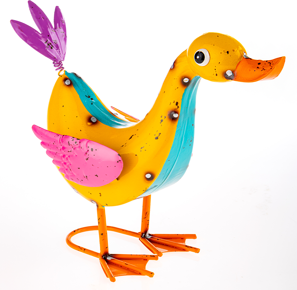 Metallente, ca. 32,5 x 14 x 24,5 cm – Multicolor