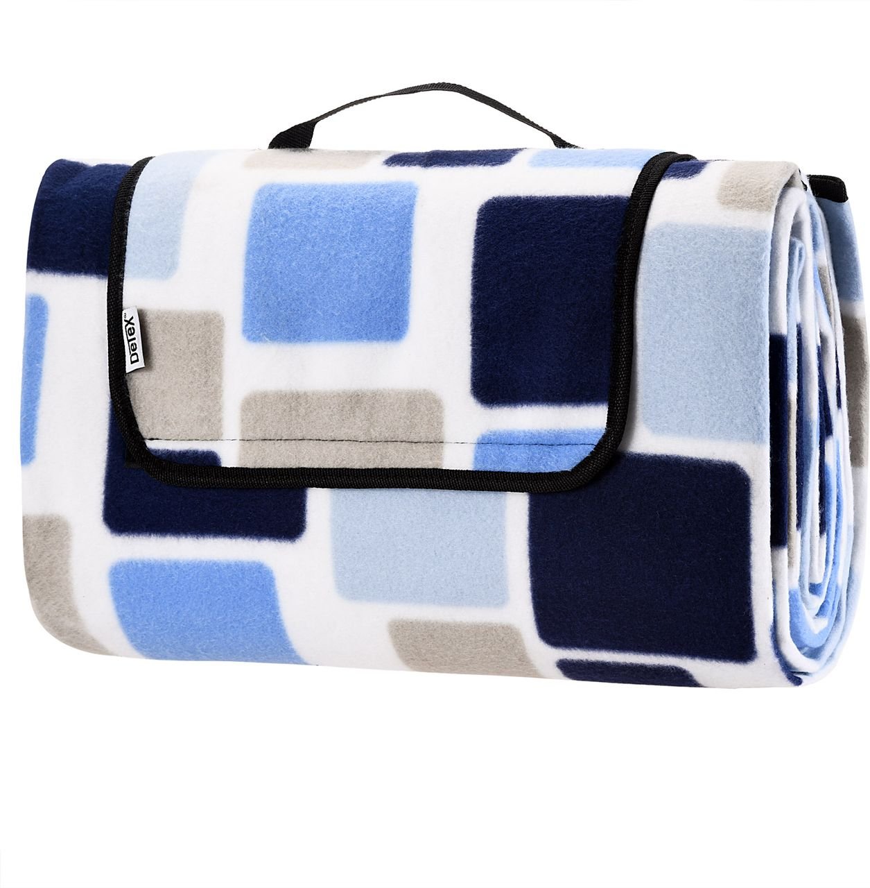 Detex Picknickdecke Quadrate/Blau 2x2m