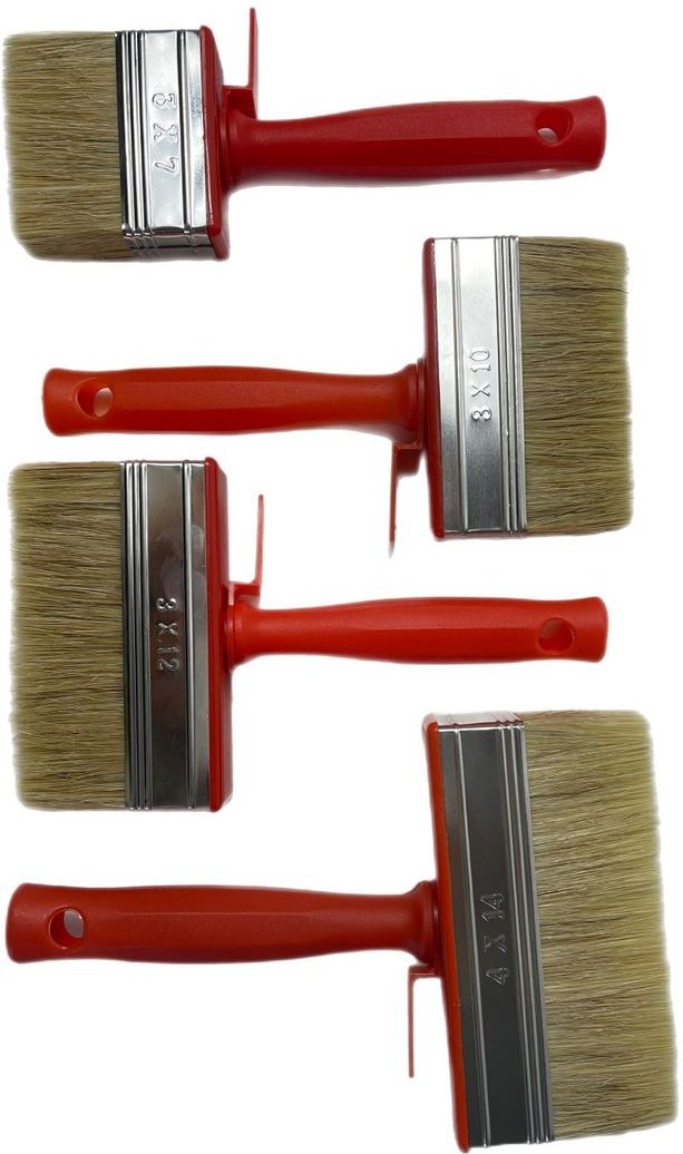 Flachpinsel 24 tlg Set Flächenstreicher 7/10/12/14cm je 6 Malerpinsel