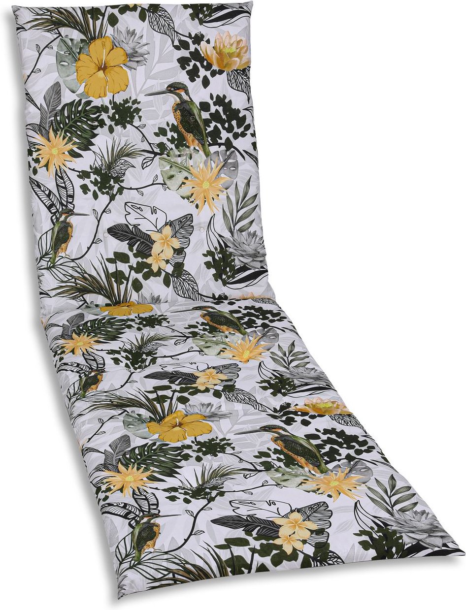 Liegenauflage Eisvogel grün-gelb