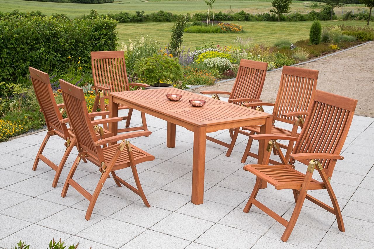 Comodoro Set 7tlg. Tisch 170x90 cm