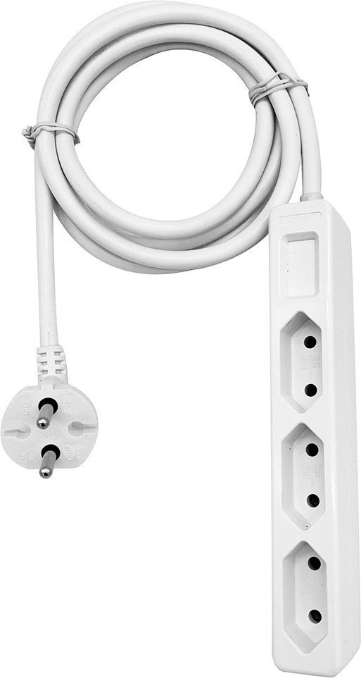 Powertec Slimline-Eurosteckdose 3 fach