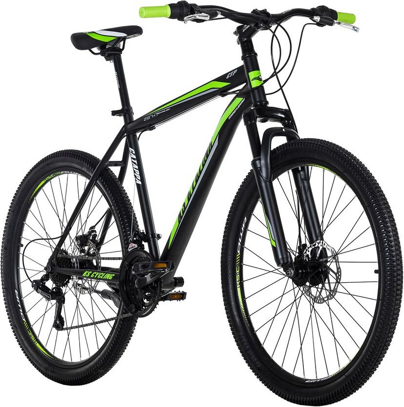 Mountainbike Hardtail 26" Catappa schwarz-grün RH 50 cm