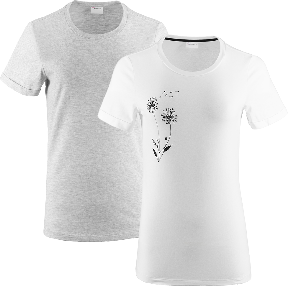 T-Shirt mit Druck 2er-Set für Damen