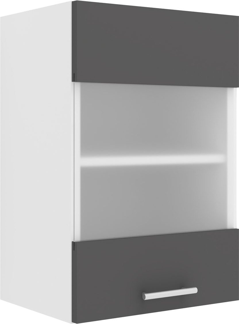 Thumbnail - Küchenschrank Breite 40 cm Matt Glastür Hängeschrank Küche Küchenmöbel Esilo