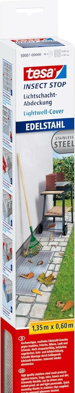 Lichtschachtgitter Edelstahl ca. 1,35m x 0,60m