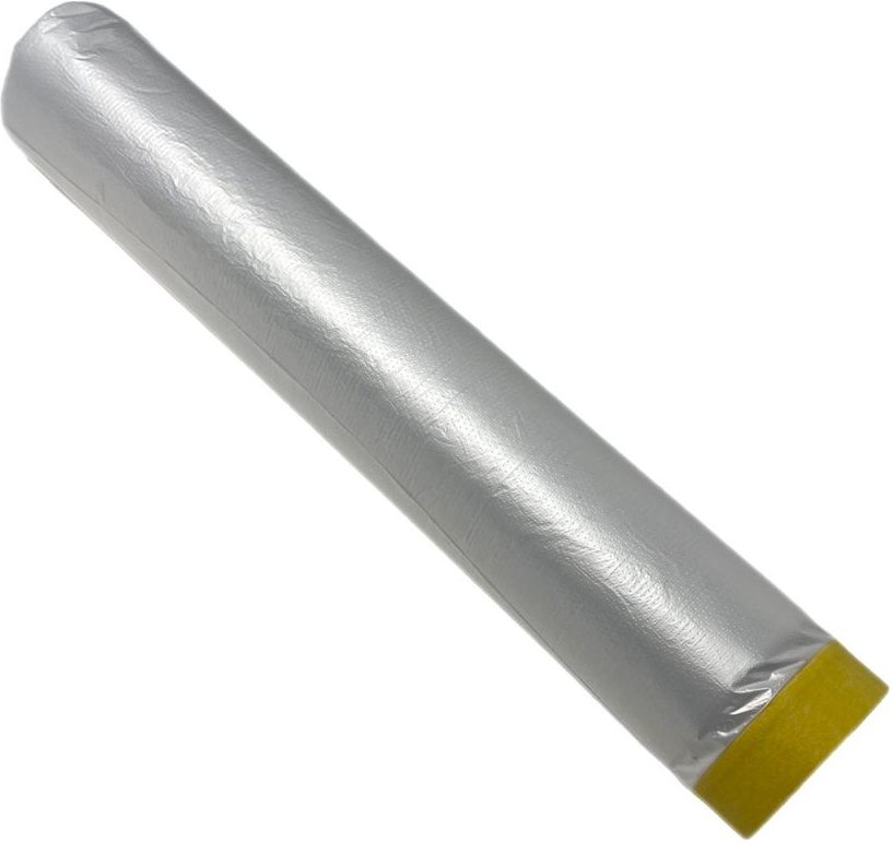 Thumbnail - Abdeckfolie mit Malerkrepp Masker Tape 2400mm/16m 1x