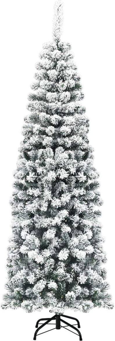 180cm Bleistift Weihnachtsbaum mit Schnee, künstlicher Tannenbaum