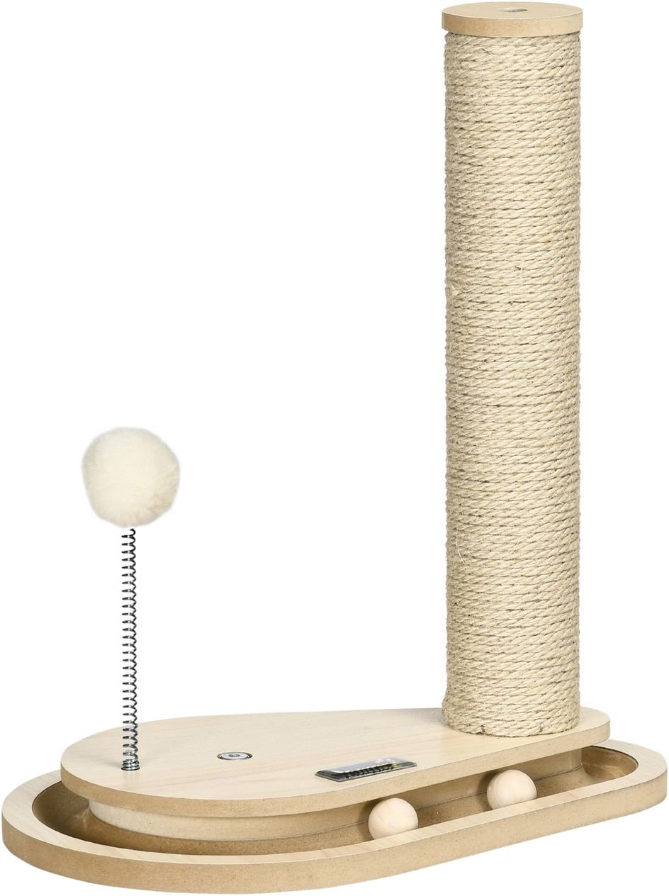 Kratzstamm für Katzen, 40 cm, Kletterbaum mti Katzensäule, Kratzbaum