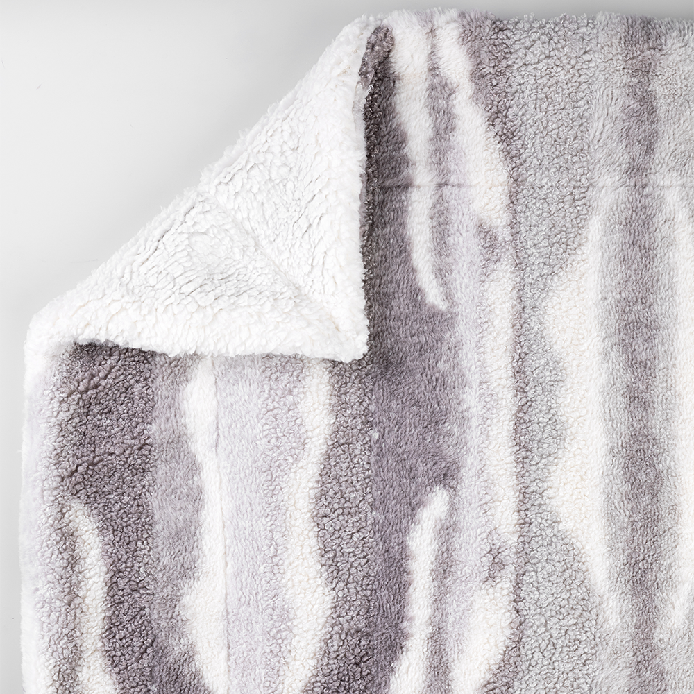 Luxus-Kuscheldecke "Mix Fake Rabbit-Teddy"