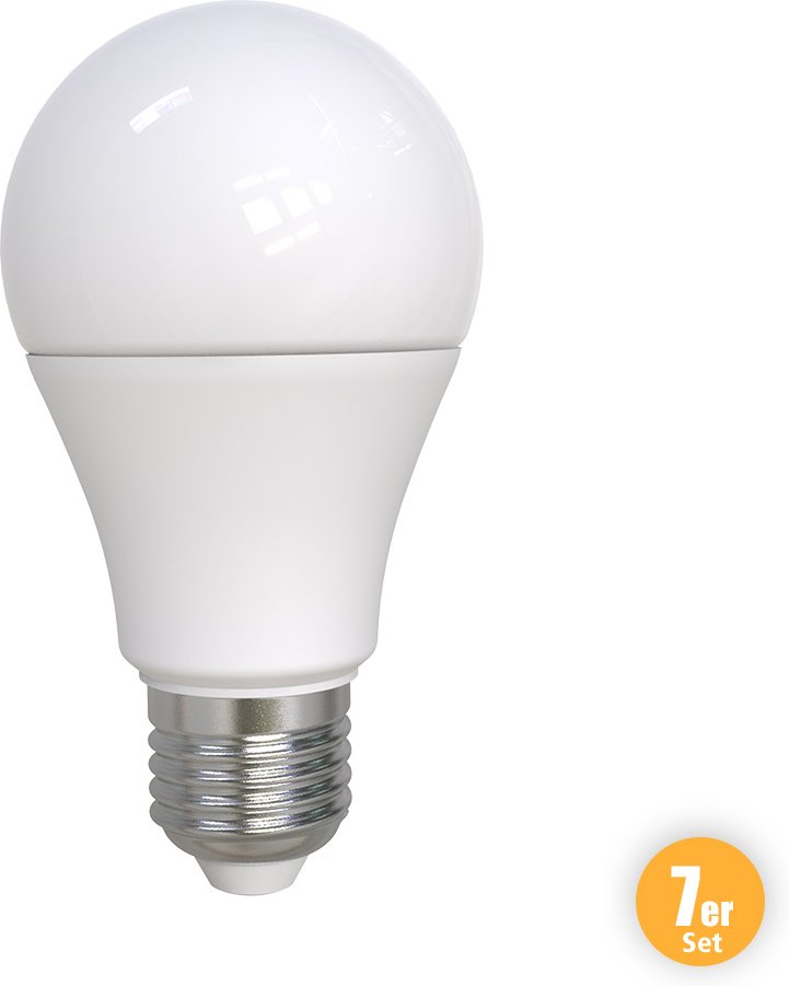 LED-Leuchtmittel, Birne E27 - 7er-Set