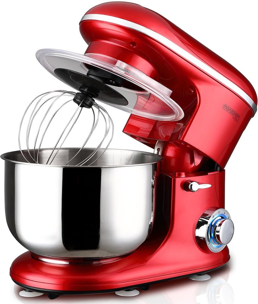 MONZANA® Küchenmaschine Elegance Rot 1200W 6L