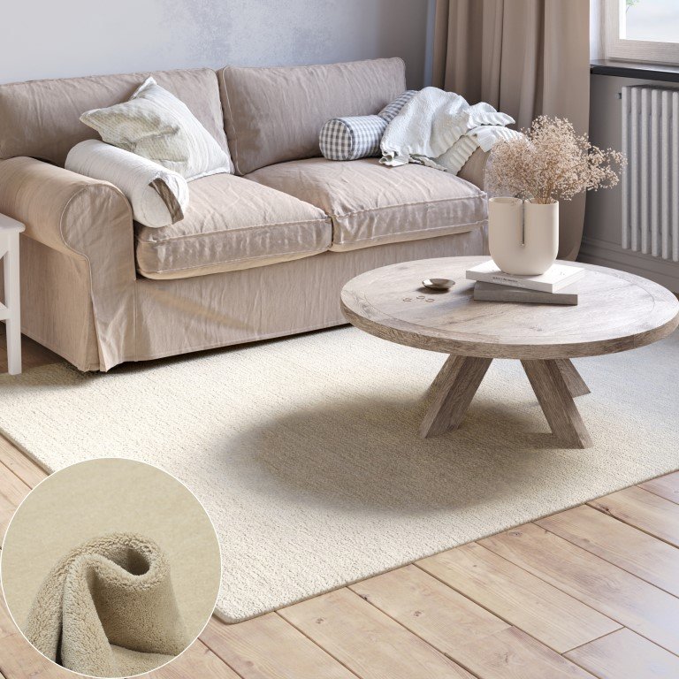 Teppich Adelle 200cm x 140cm, Farbe Creme, rechteck
