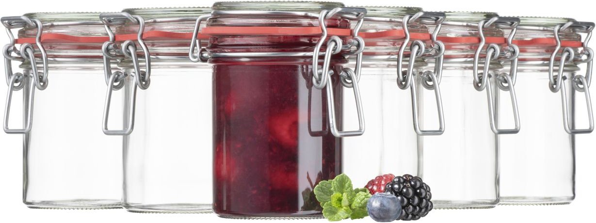 Serie Gothika, Einmachglas 212 ml, 6er Set