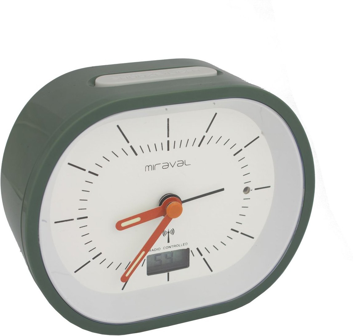 Miraval Funkwecker mit Digitaler Datumsanzeige Temperatur Geräuschlos - 4-MV1021-2