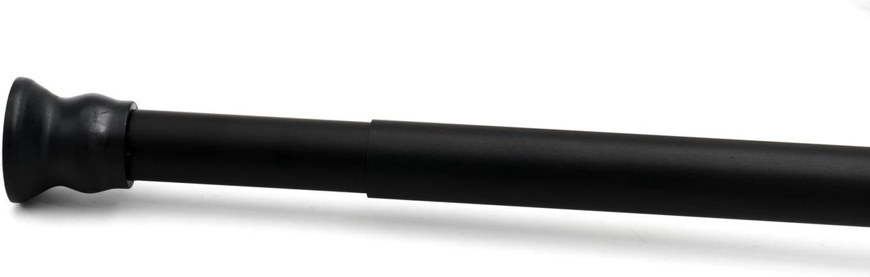 Thumbnail - Duschvorhangstange Ø 25 mm telskopierbar von 110 - 185 cm, schwarz