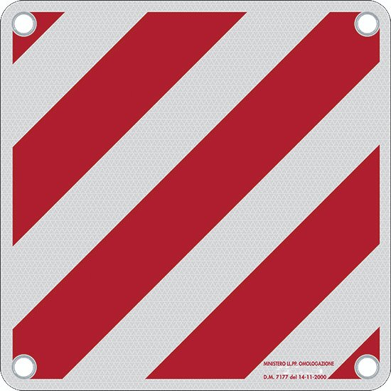 Warntafel Italien 50 x 50 cm mit Zulassung