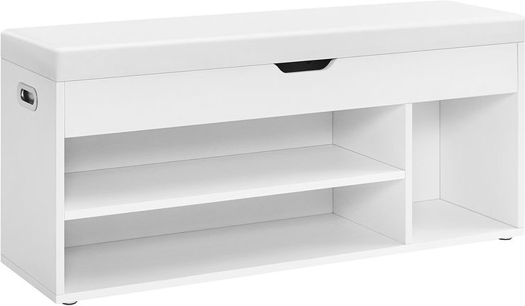 Schuhbank mit Sitzfl?che gepolstert belastbar vintagebraun