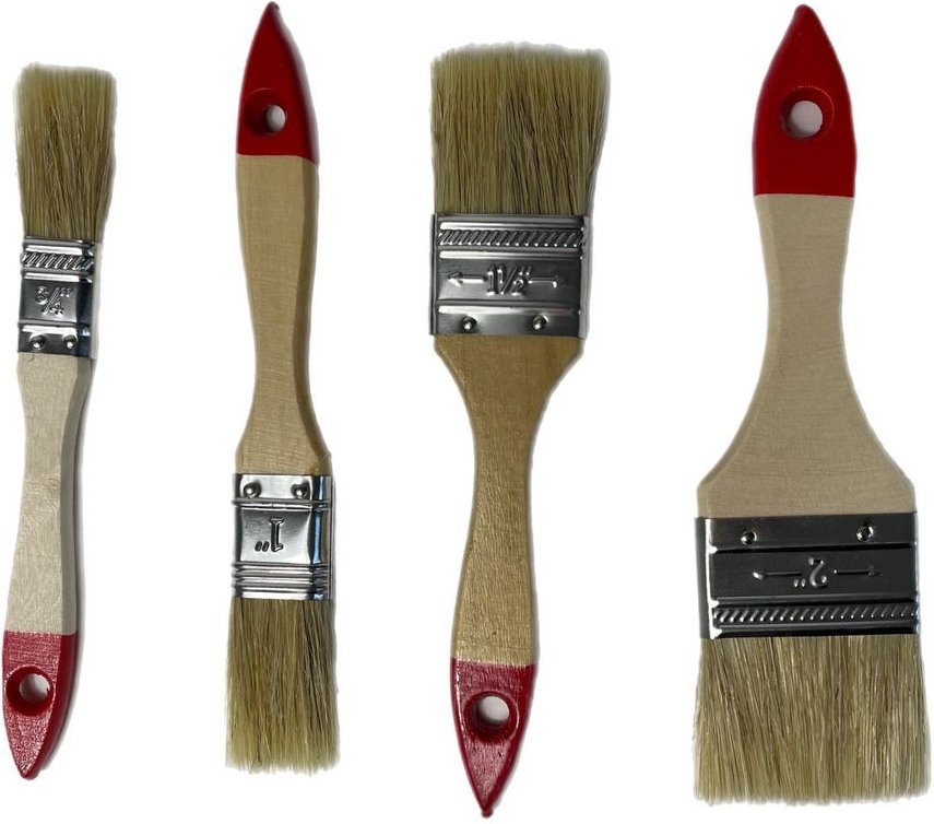 Lasurpinsel Flachpinsel 24 tlg Set Flachpinsel 20/25/38/50 mm